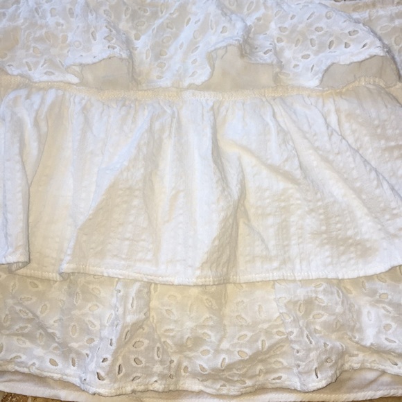 C’isa Bright White eyelet elastic top/waist length - Picture 3 of 8